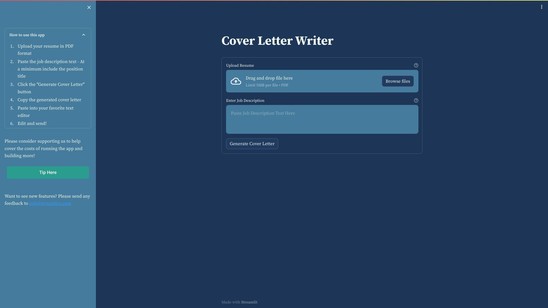 Cover Letter Writer image
