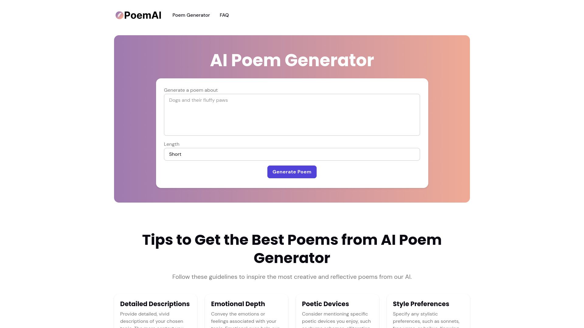AI Poem Generator image