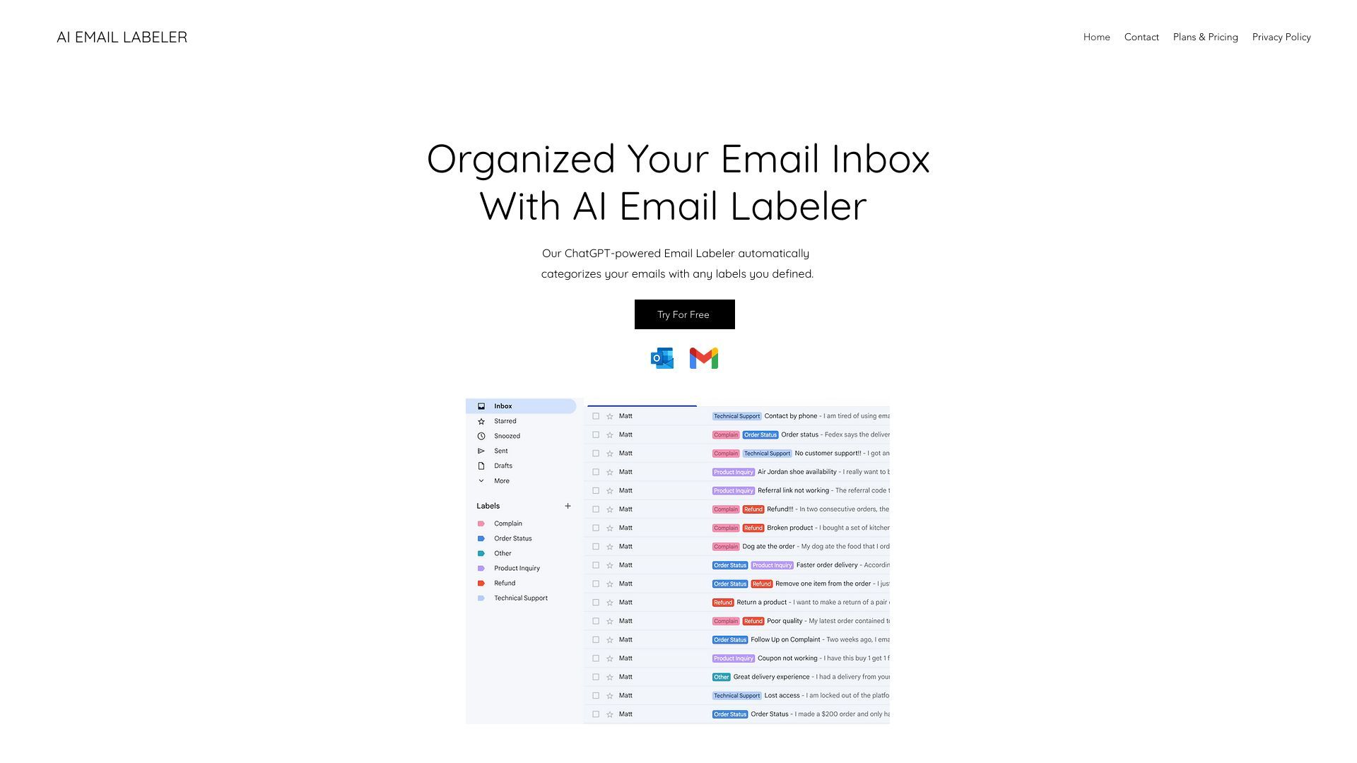 AI Email Labeler image