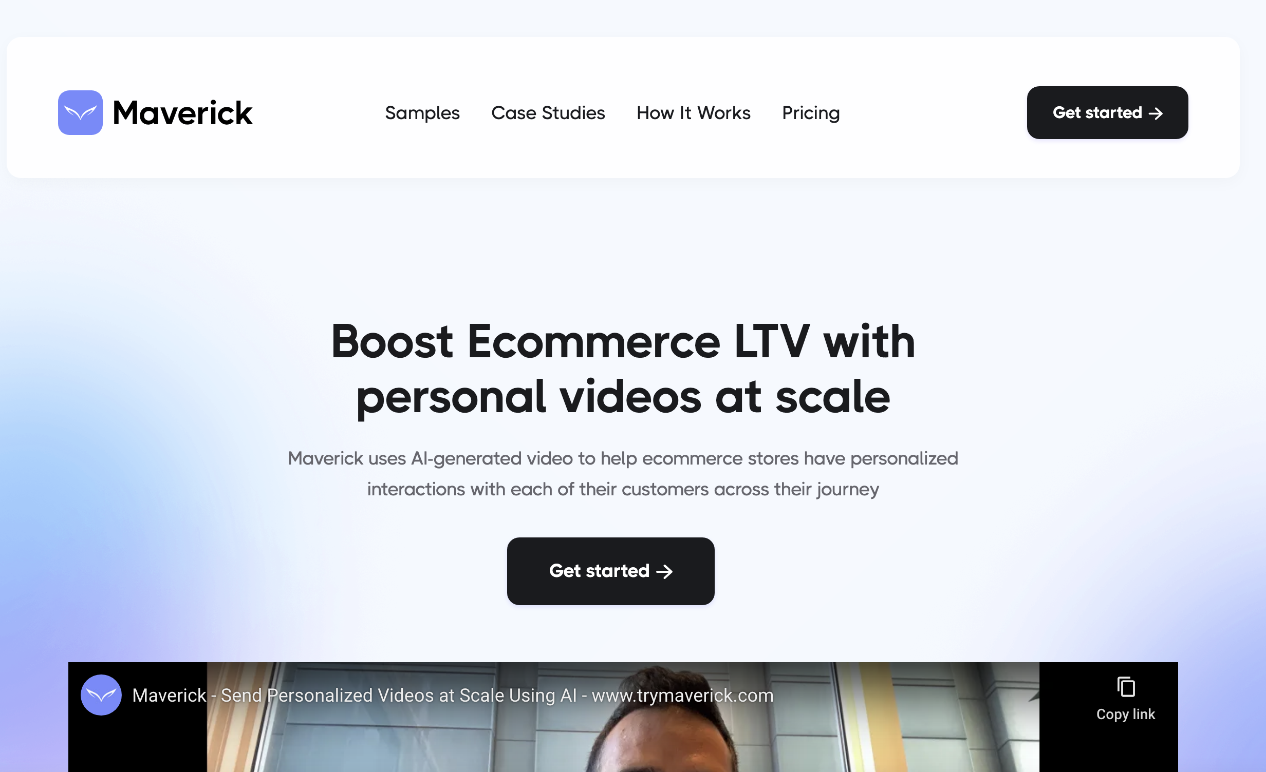 Maverick - AI Generated Personalized Videos at Scale | Ecommerce Video Marketing image