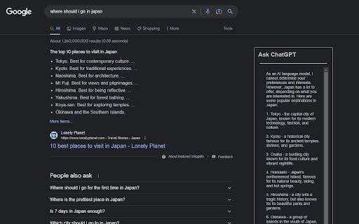 ChatGPT Assistant for Web Search image