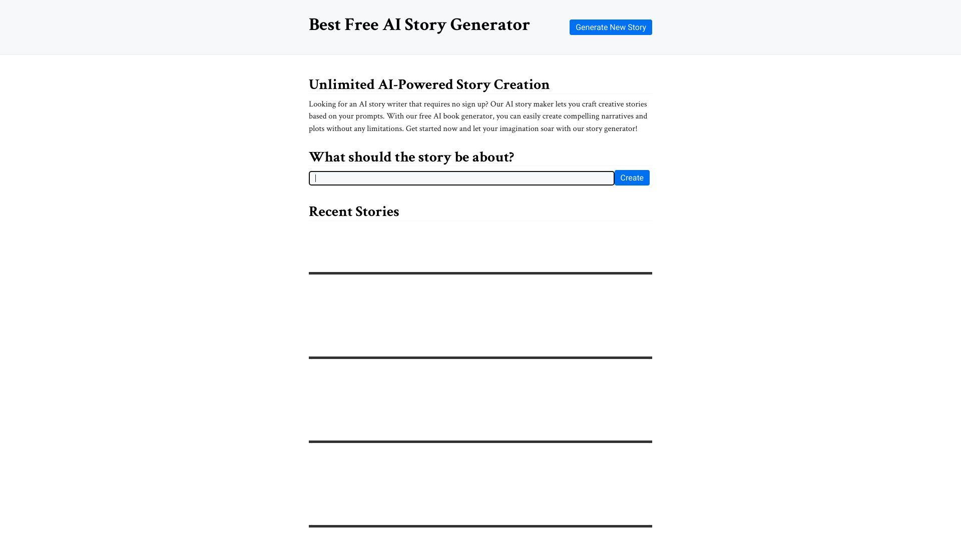 AI Story Generator image