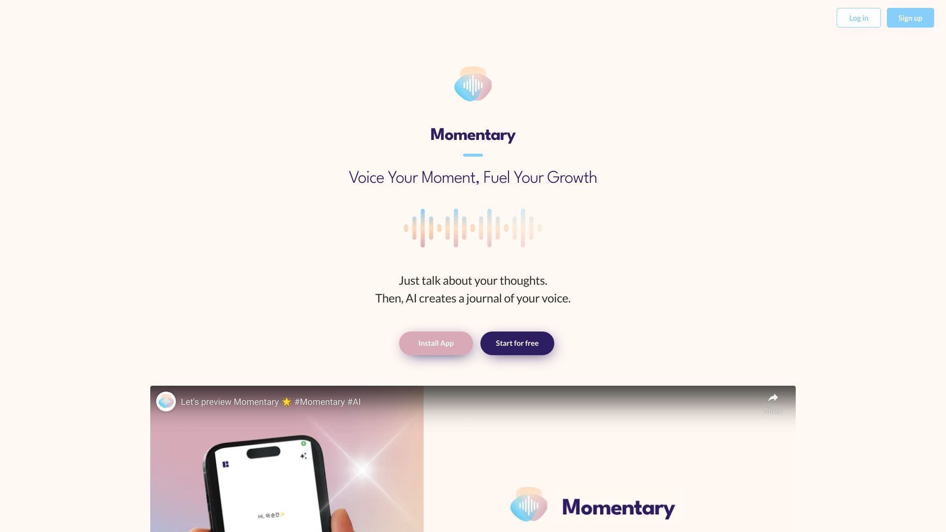 Momentary image