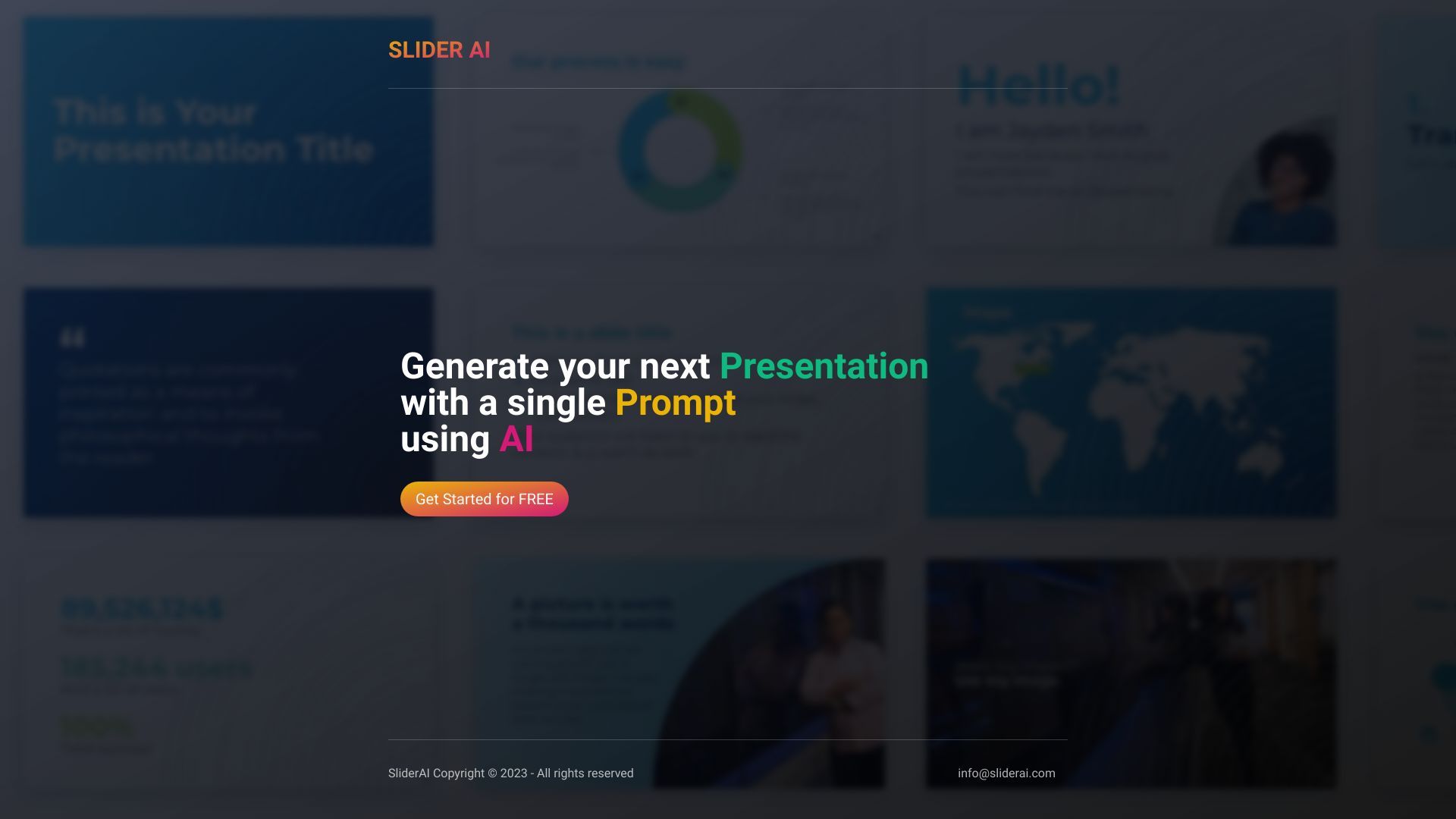 AI Presentation Generator image