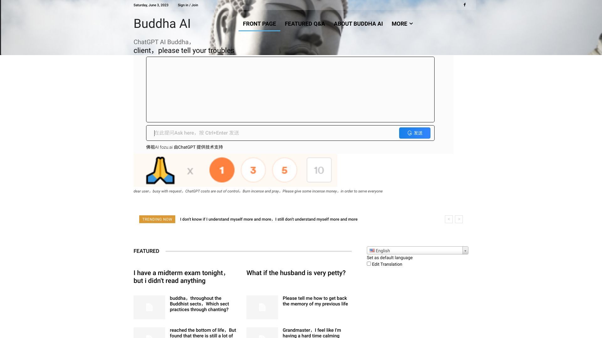 Buddha AI image