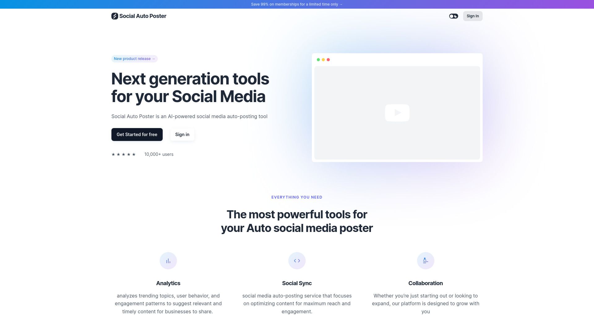 Social Auto Poster image