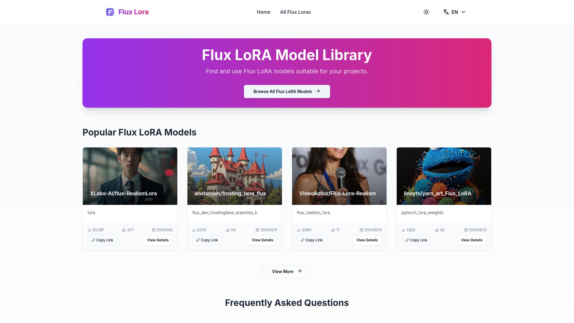 Flux LoRA Model Library image