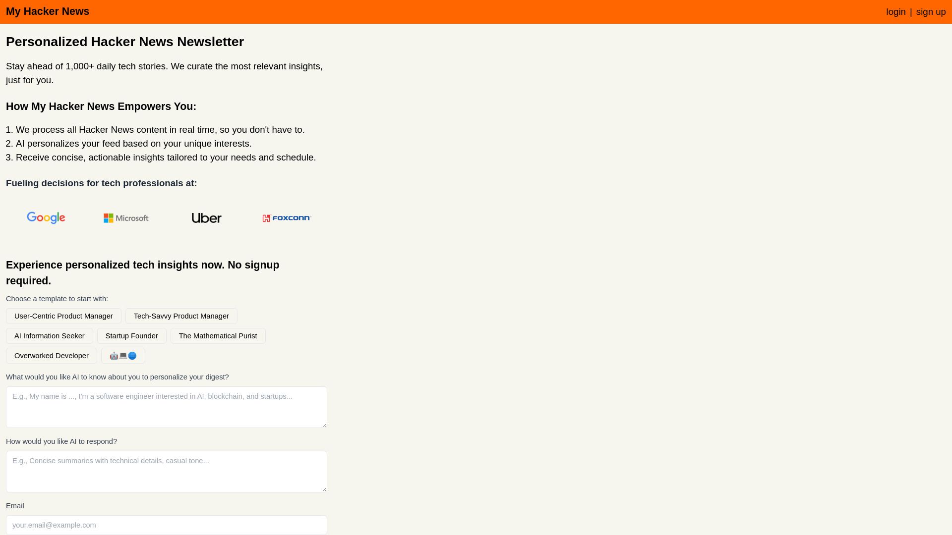 My Hacker News image