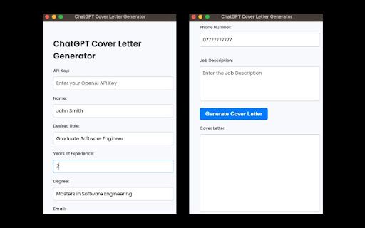GPT Cover Letter Generator image