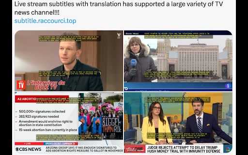 Subtitle Chrome Extension image