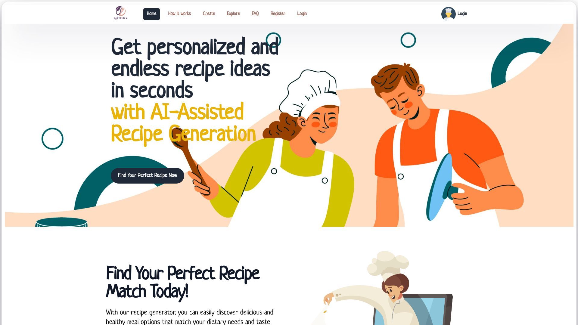 Leftovers: Endless Recipes using AI image