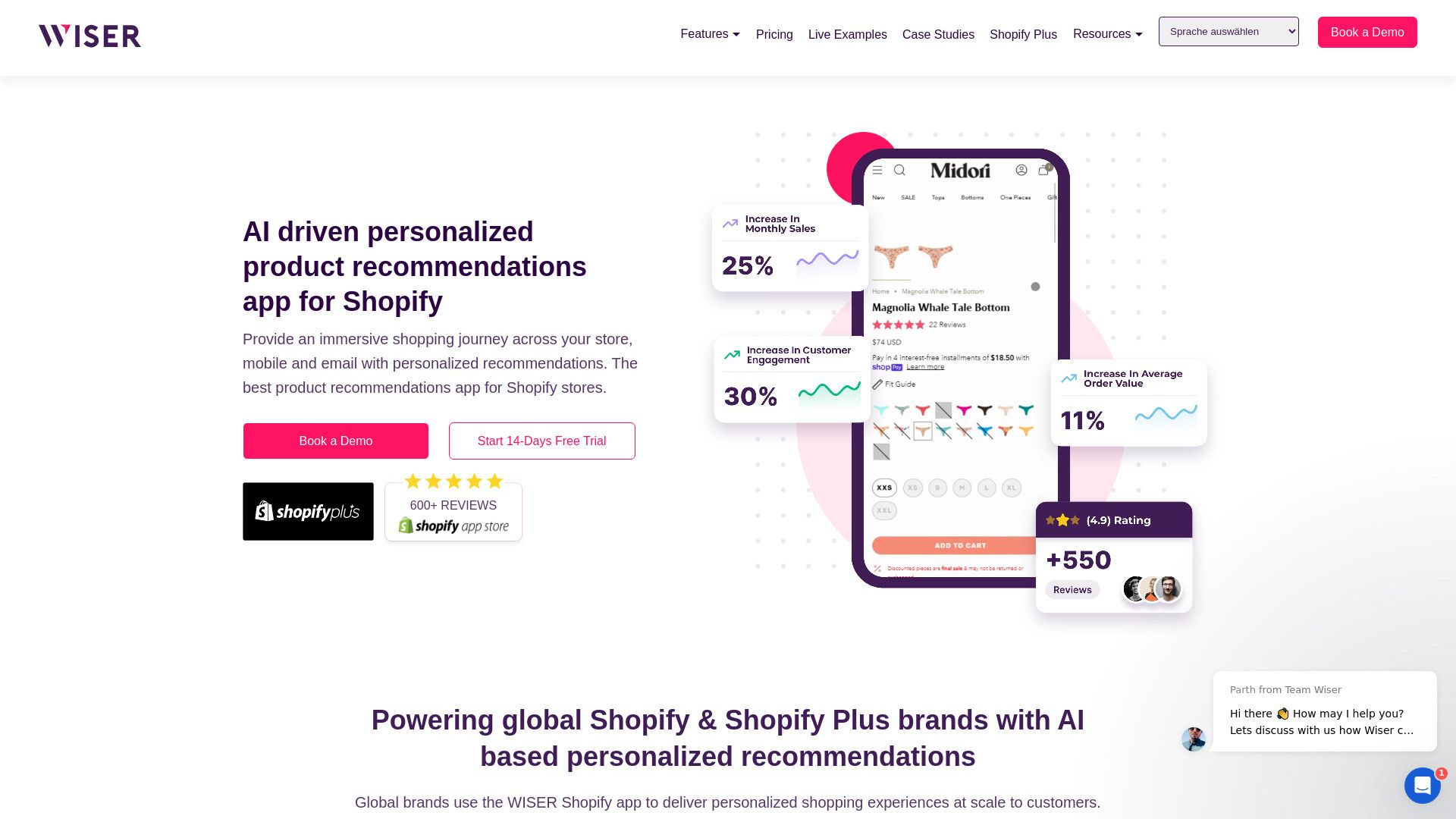 Wiser Shopify App image