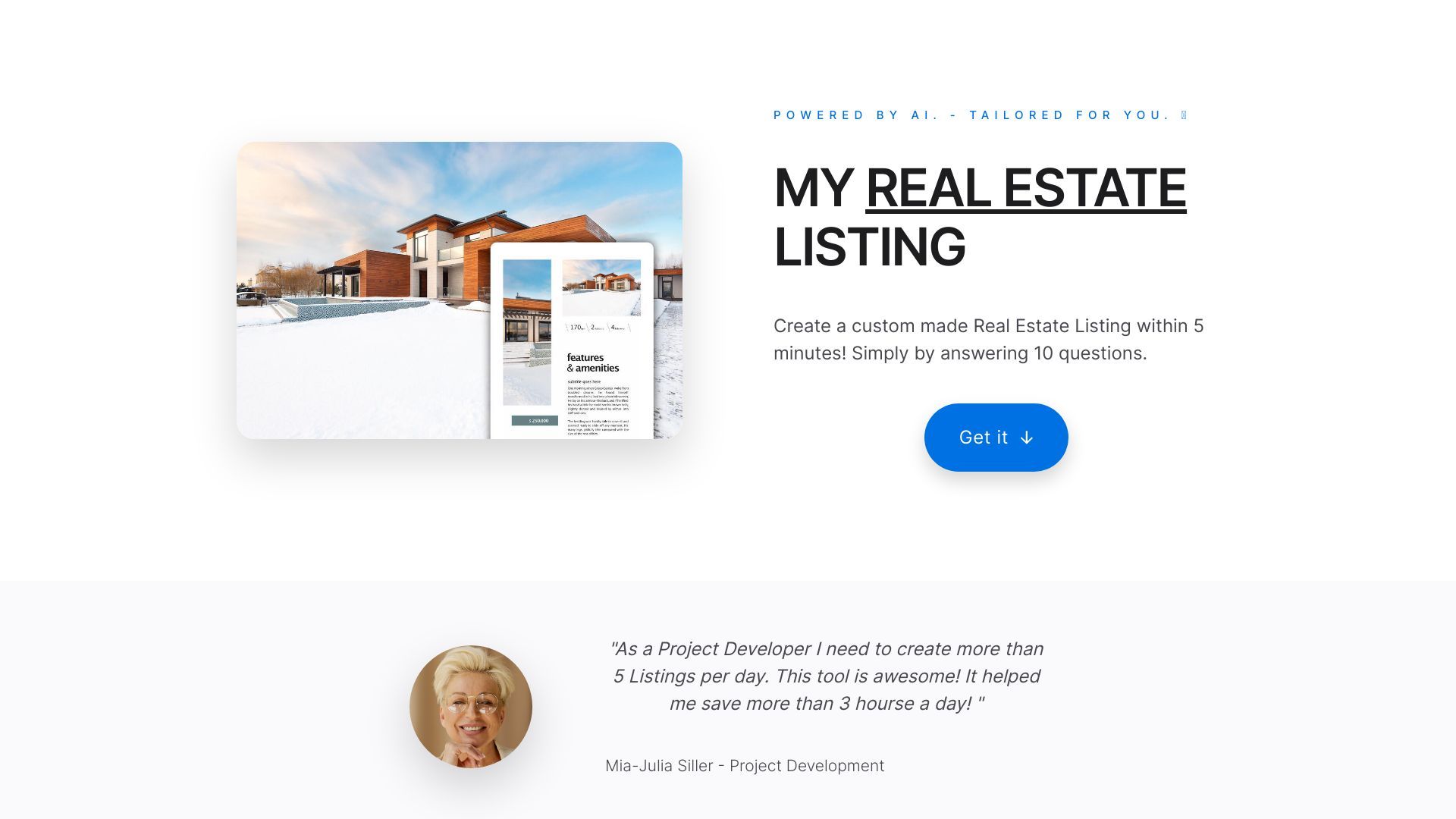 MY REAL ESTATE BROCHURE image