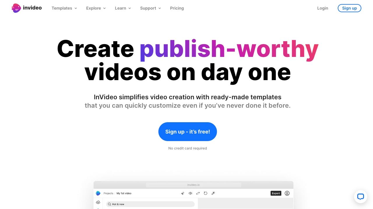 InVideo image