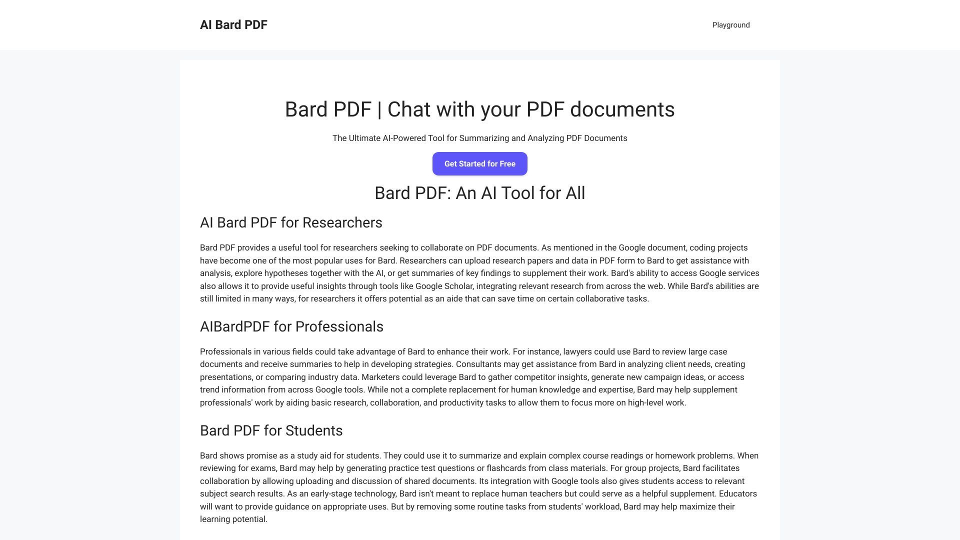 AI Bard PDF image