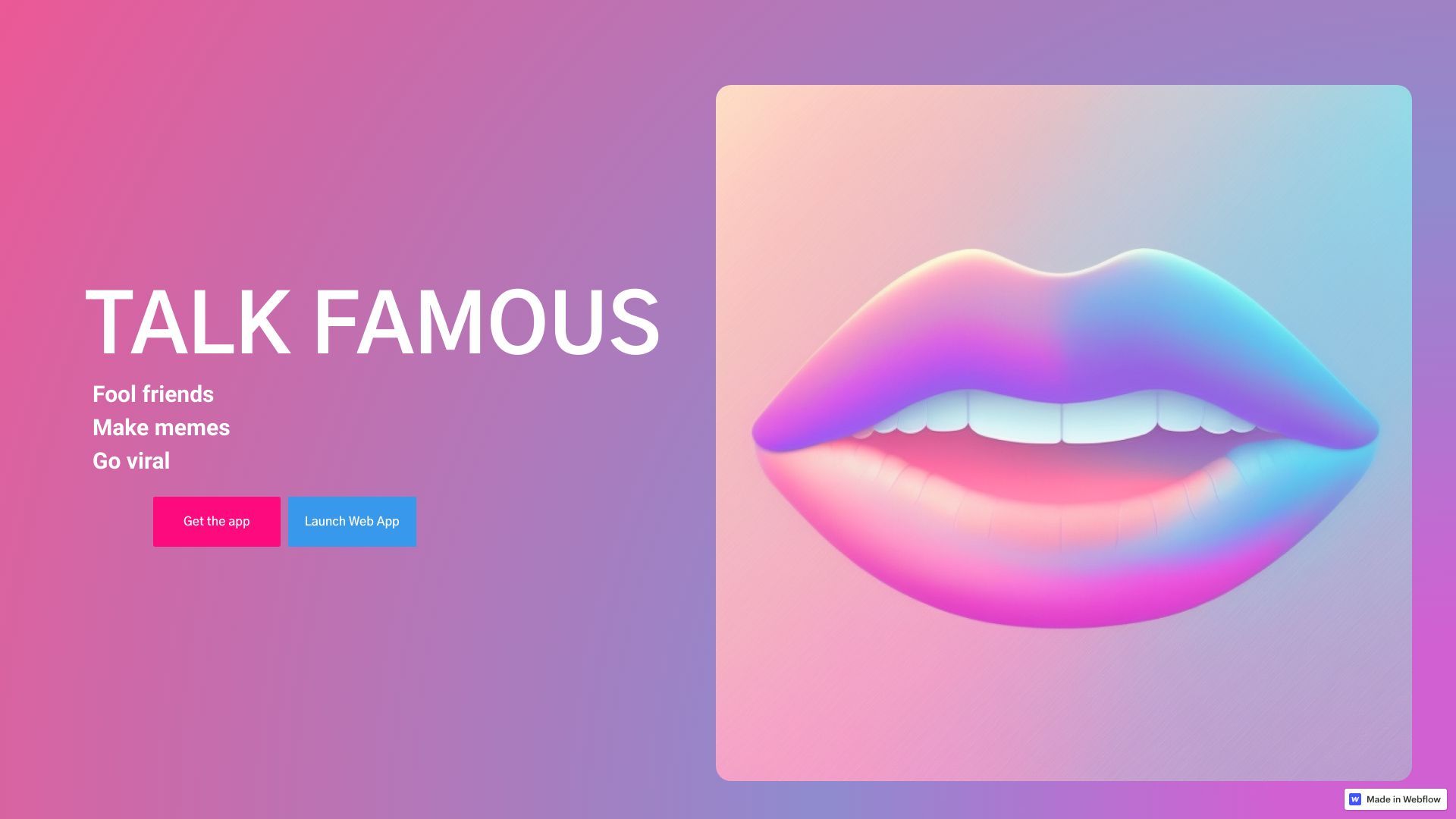 Talk Famous - AI Voice Generator image