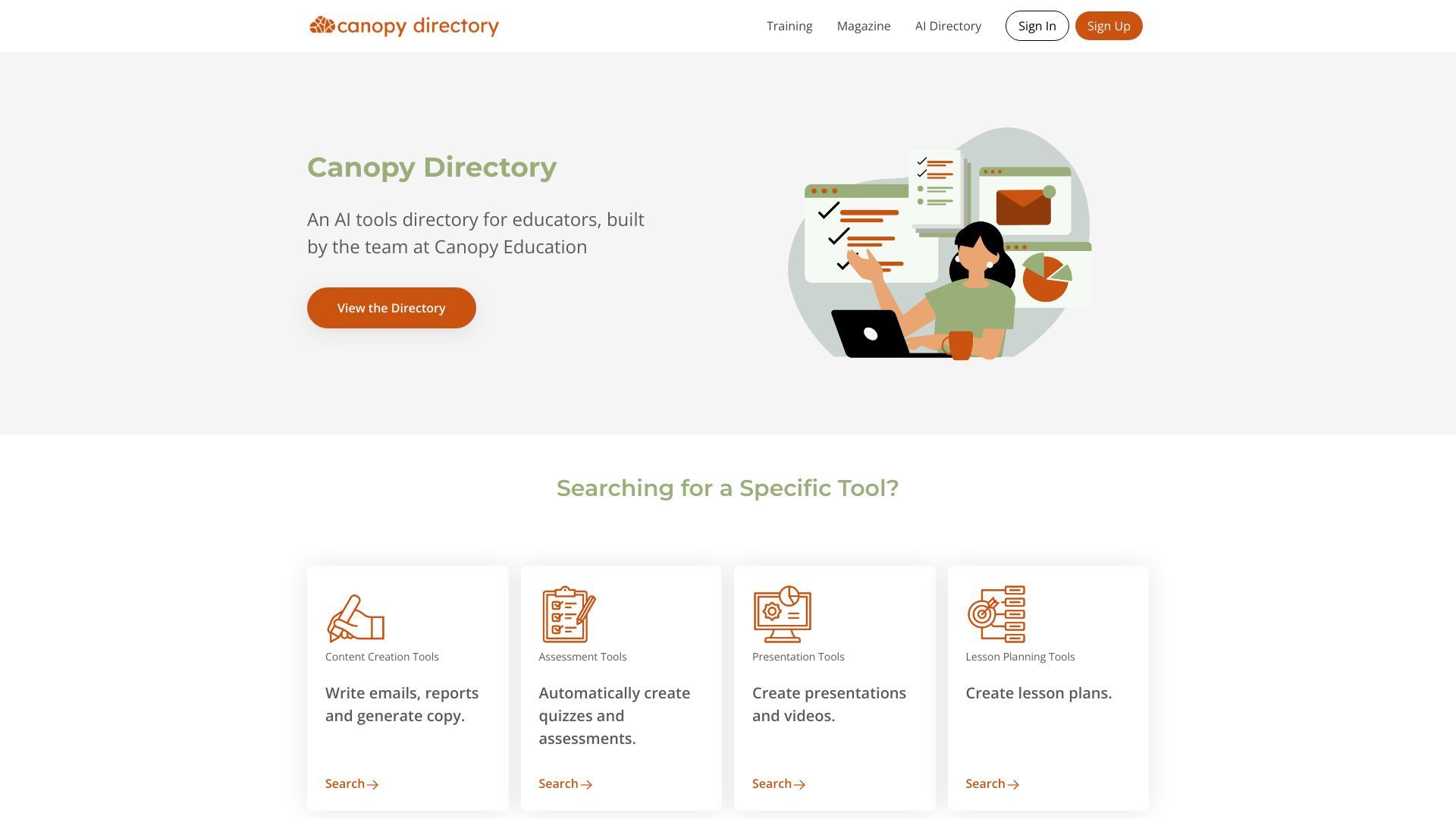Canopy Directory - AI Tools for Educators image