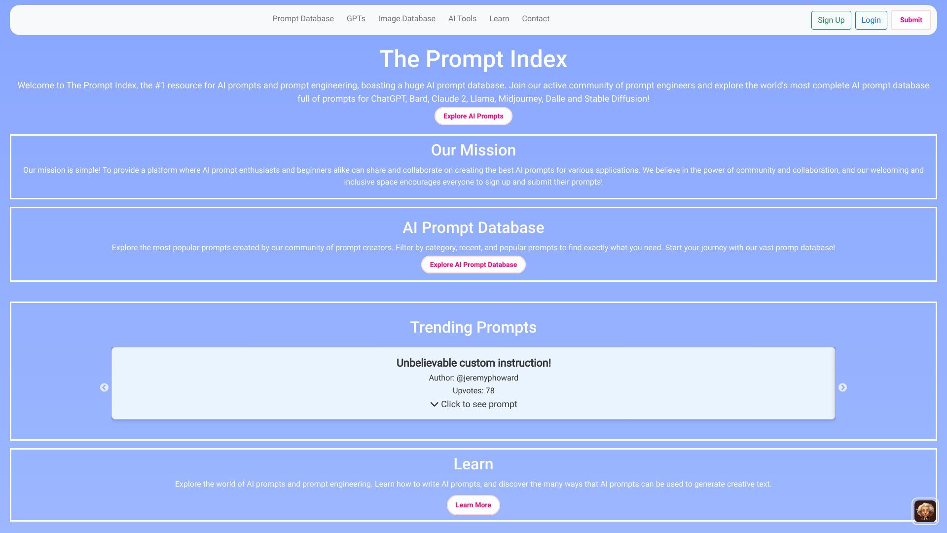 The Prompt Index image