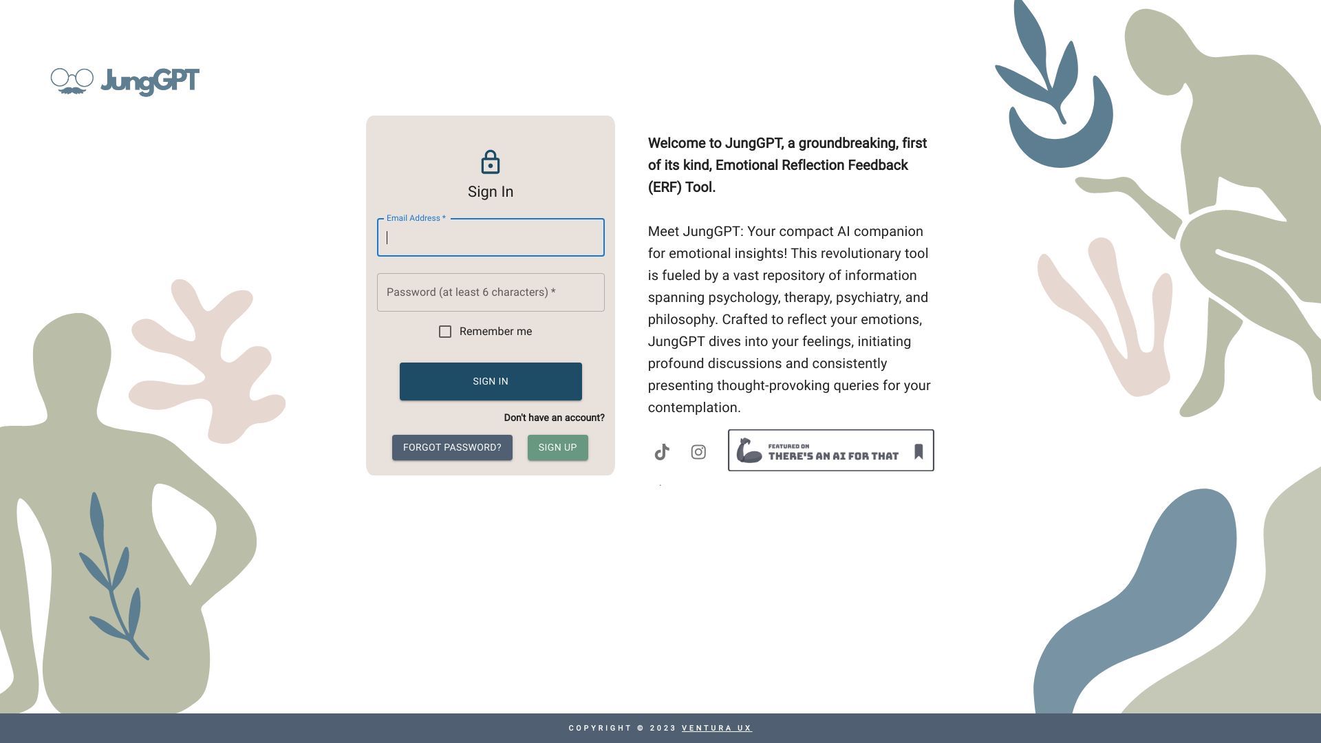 Jung GPT | Emotional Reflection Feedback Tool | AI Chat Support image