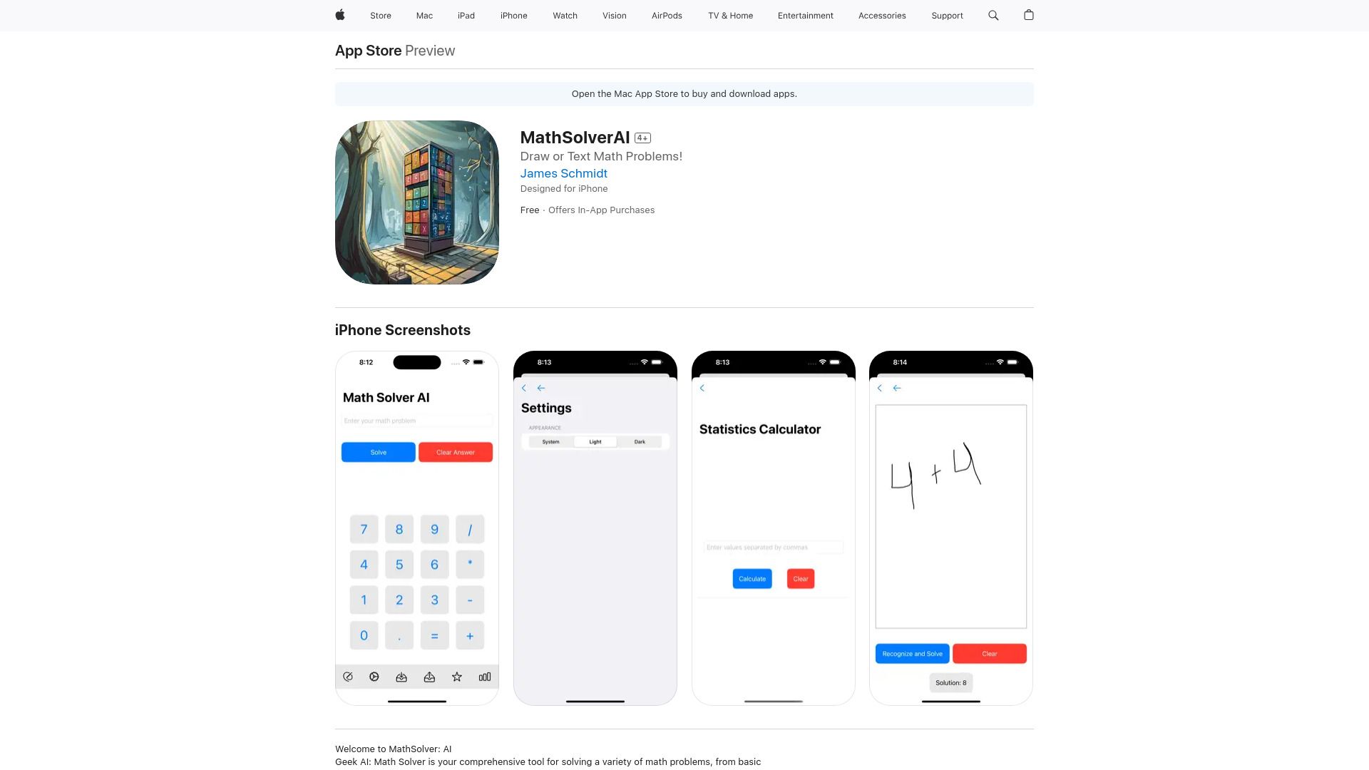 MathSolverAI image