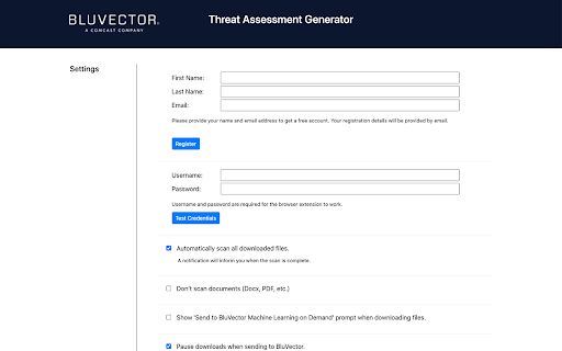 BluVector Threat Assessment Generator image