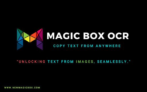 Magic Box Google Chrome OCR image