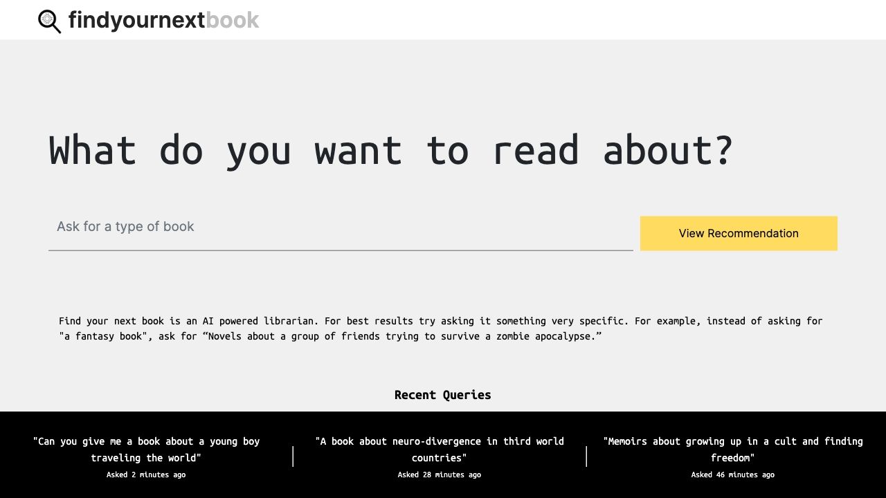 FindYourNextBook image