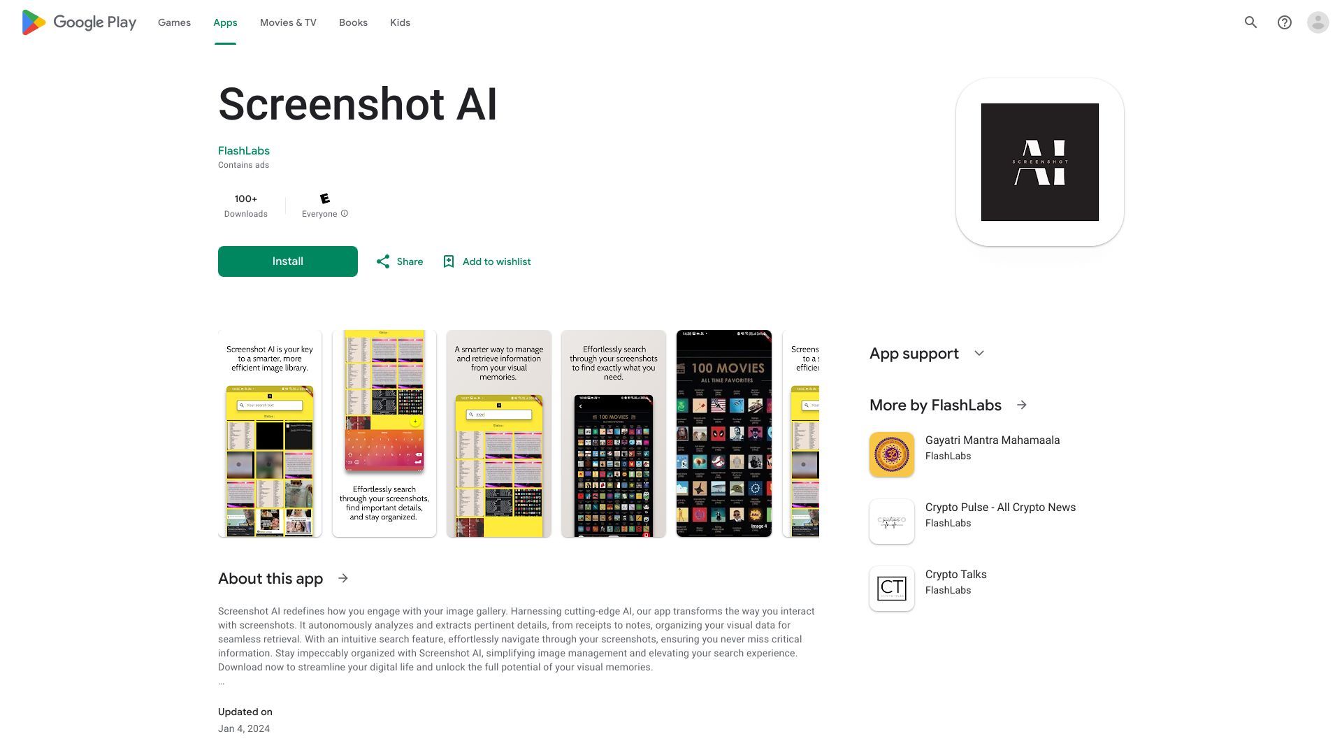 Screenshot AI image