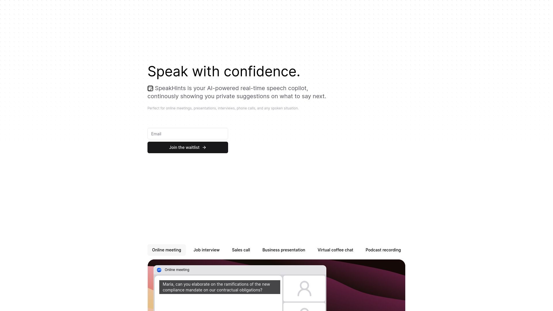SpeakHints image