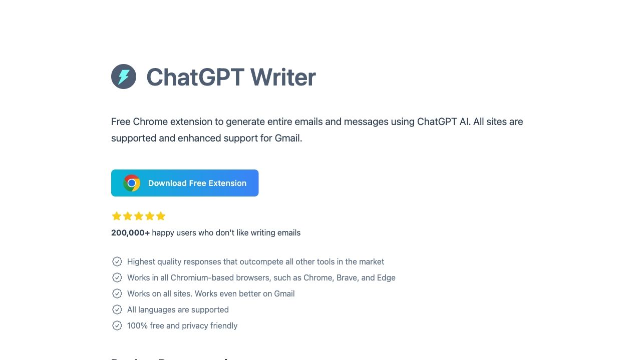 ChatGPT Writer image