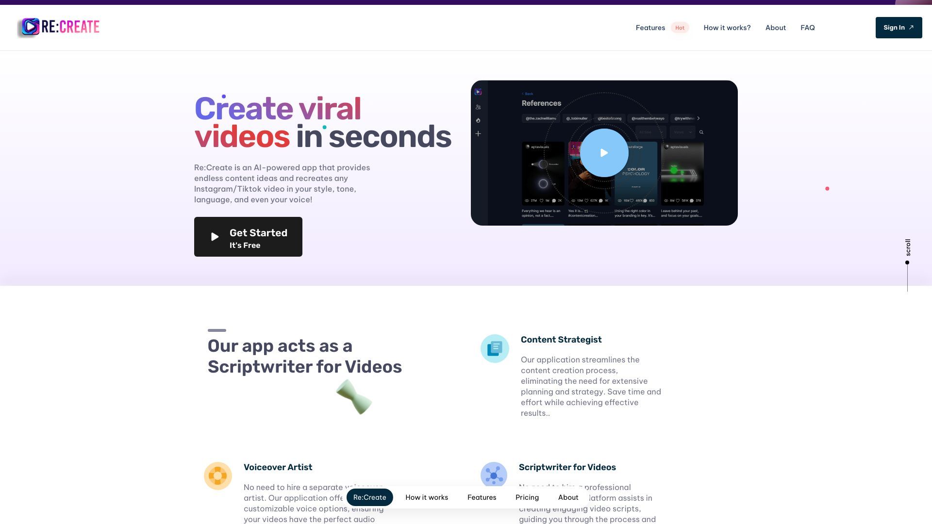 RE:Create Video image