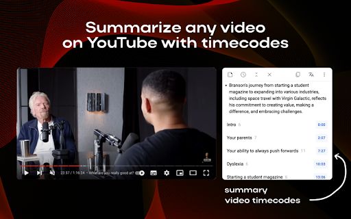YouTube Video Summarizer Extension image