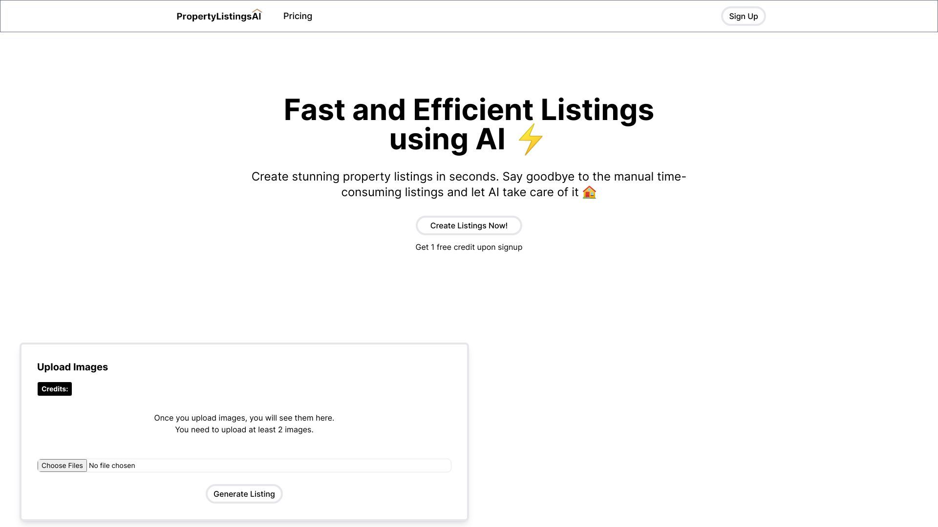 Property Listings AI image