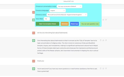 ChatGPT Voice Interaction Extension image