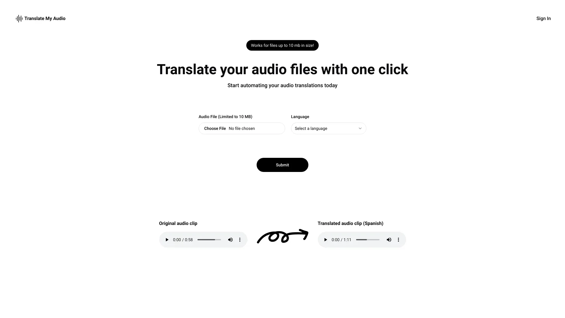 Translate My Audio image