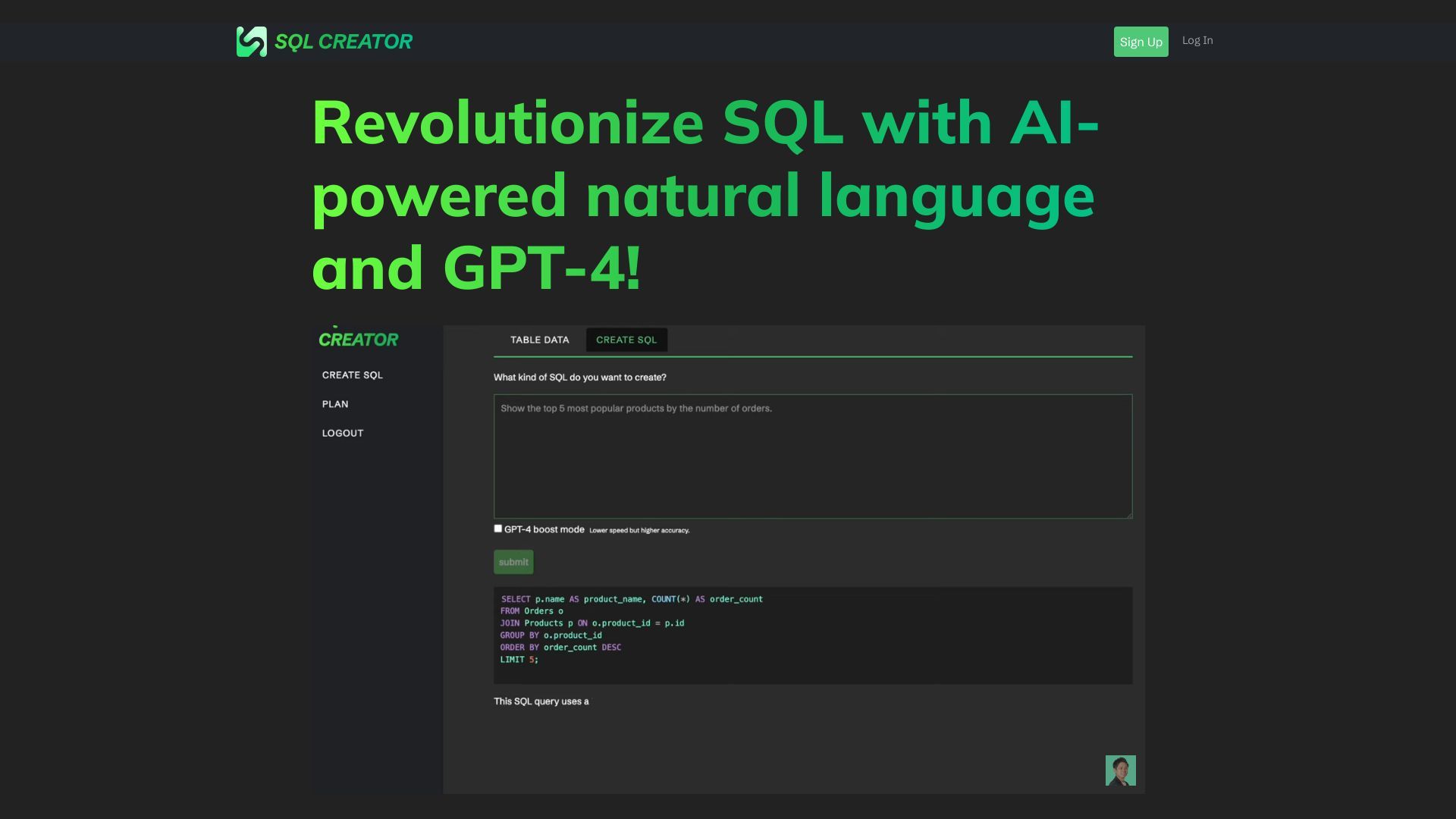 SQL CREATOR image