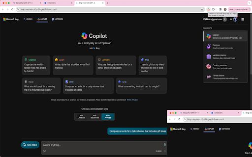 Bing AI Copilot image