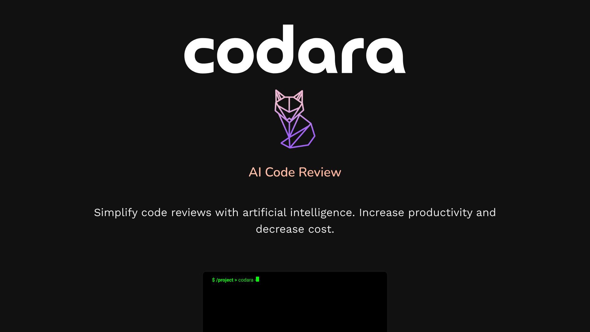 Codara - AI Code Reviewer image