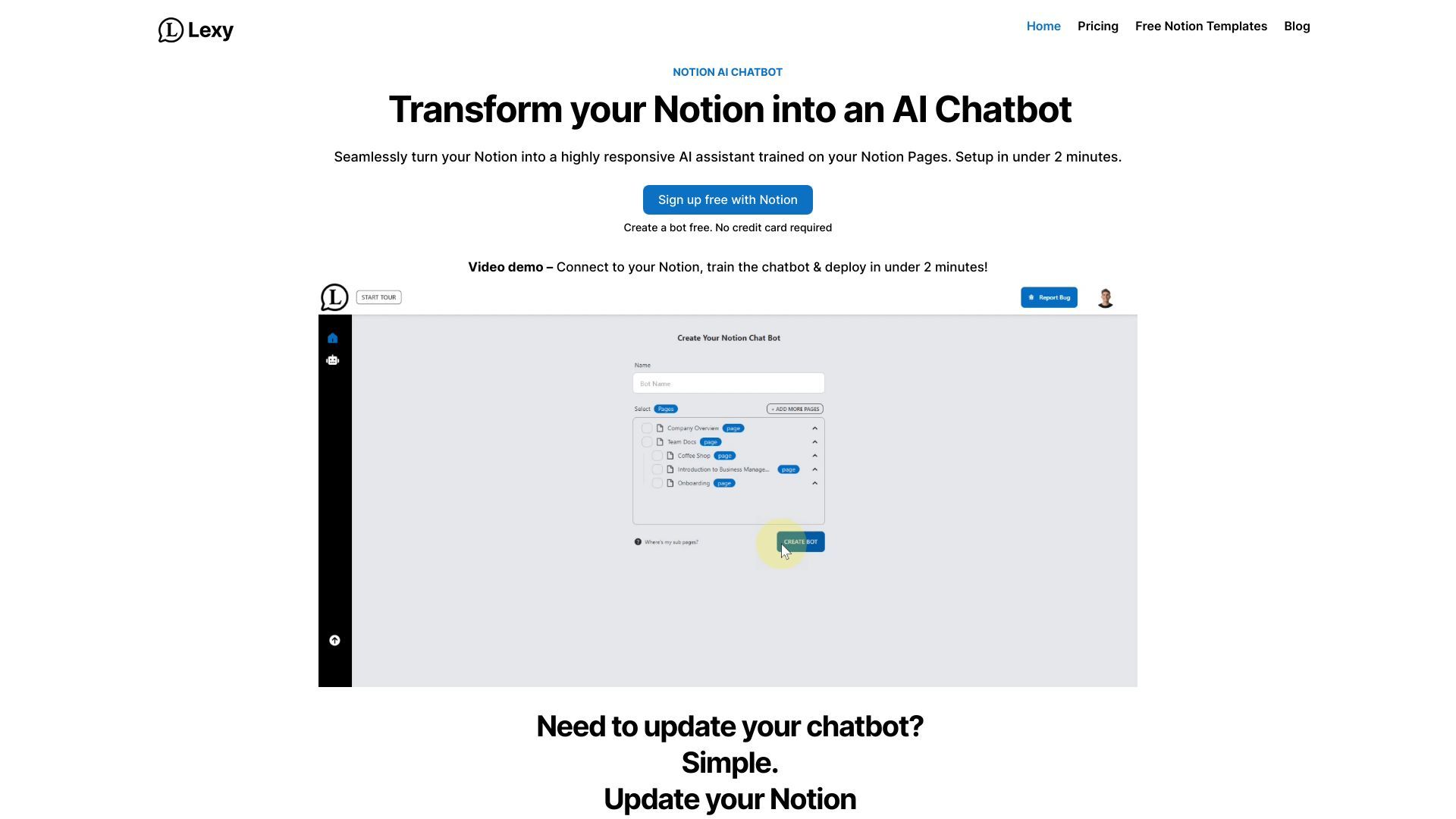 Notion Chatbot image
