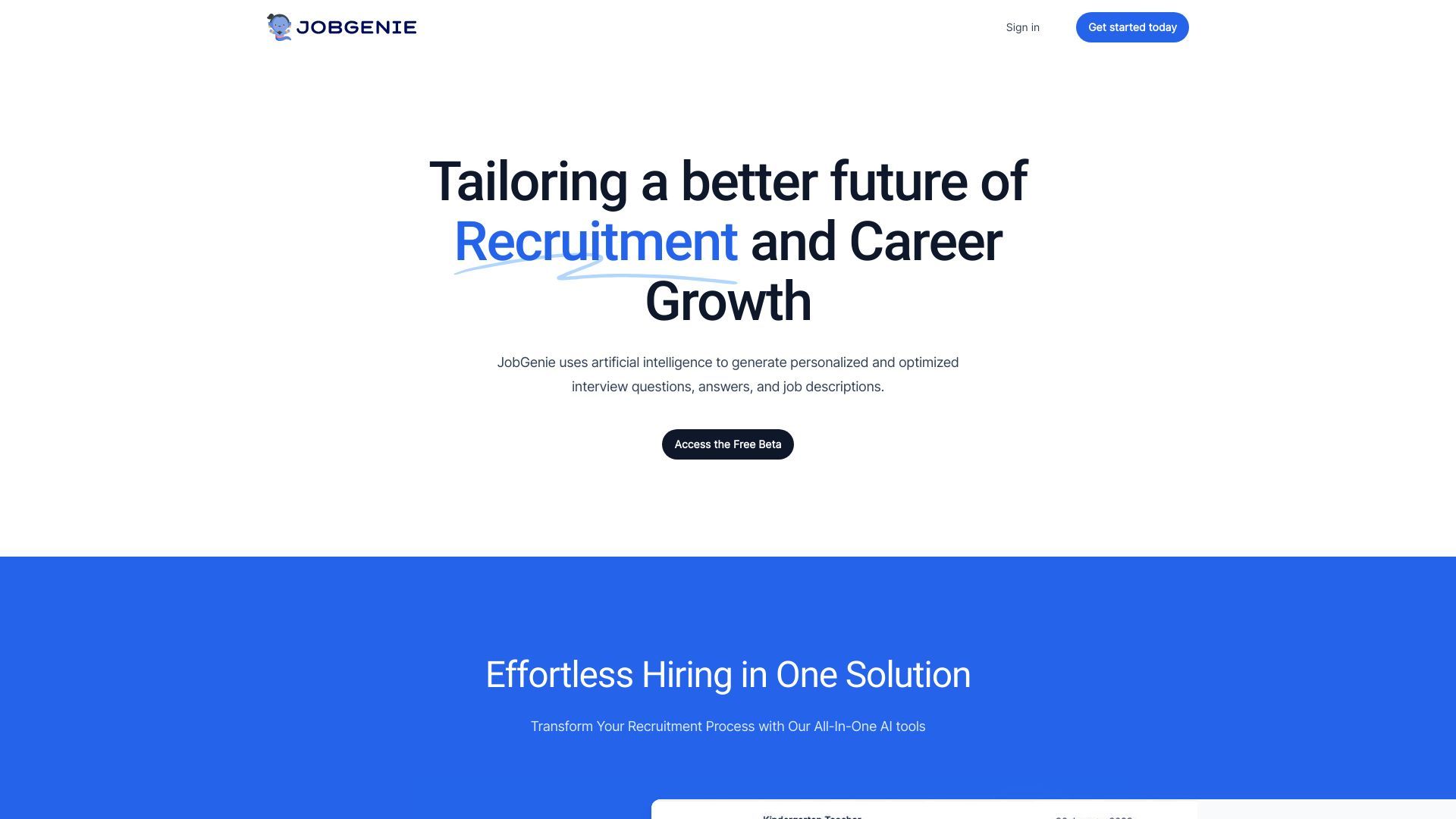 JobGenie image