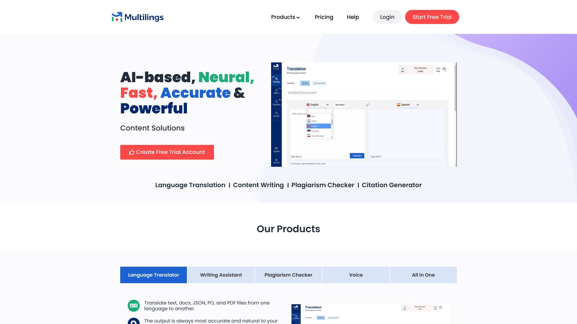 https://www.multilings.com image