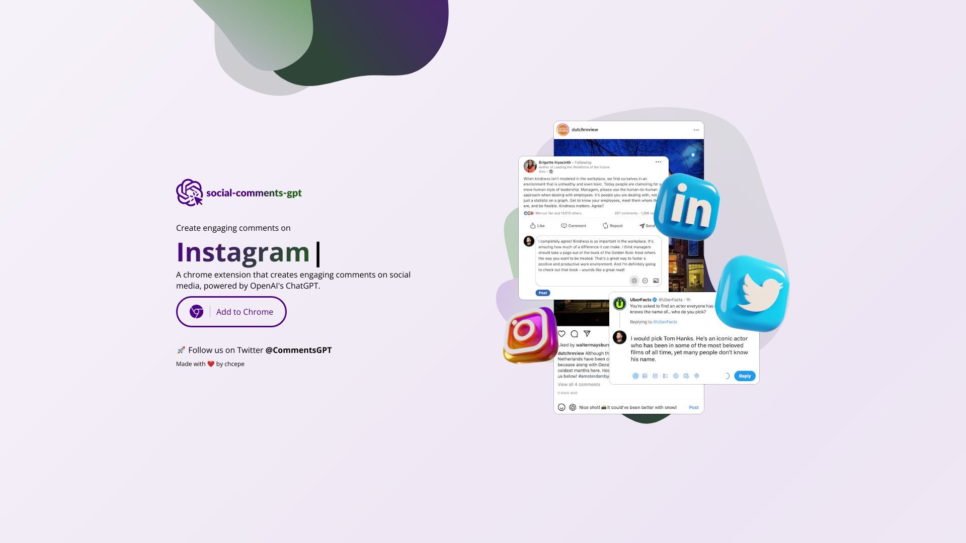 Social Comments GPT image