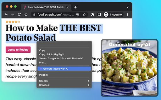 Generate Image with AI image
