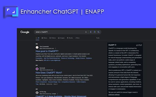Enhancer ChatGPT For Search | ENAPP image
