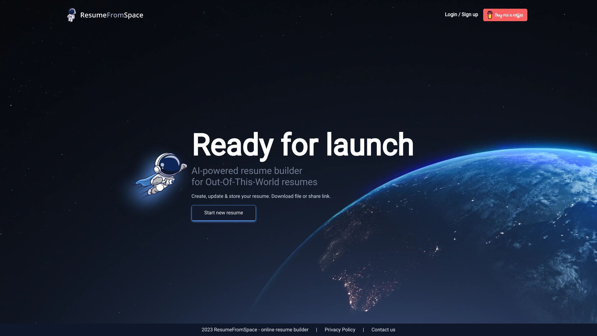 ResumeFromSpace image