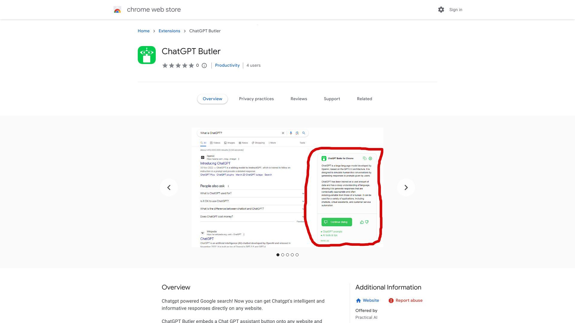 ChatGPT Chrome Extension image