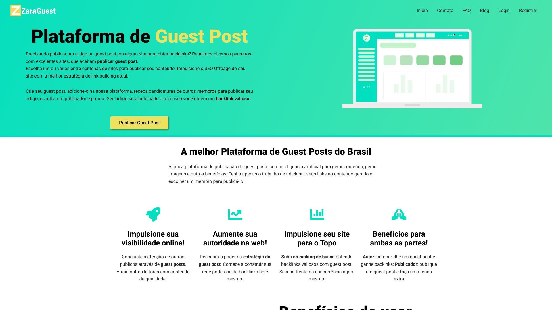 Plataforma de Guest Post - ZaraGuest image