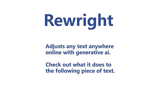Rewright image