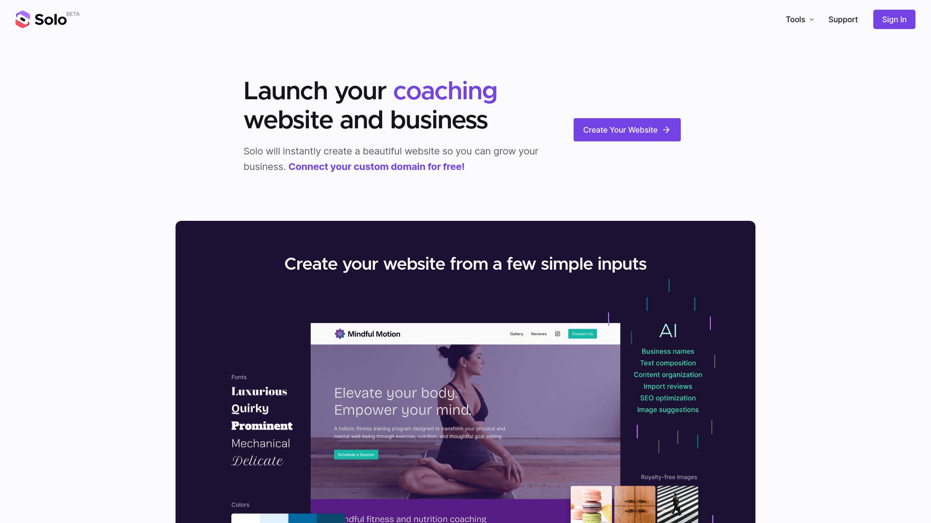 Solo - Free AI Website Creator image