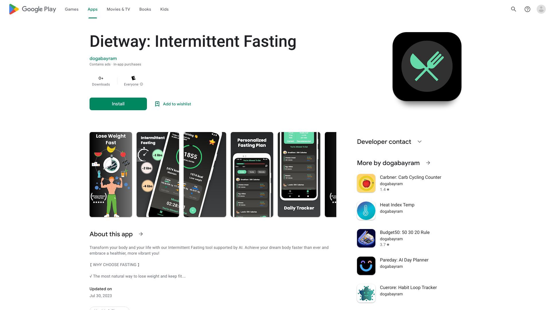 Intermittent Fasting AI image
